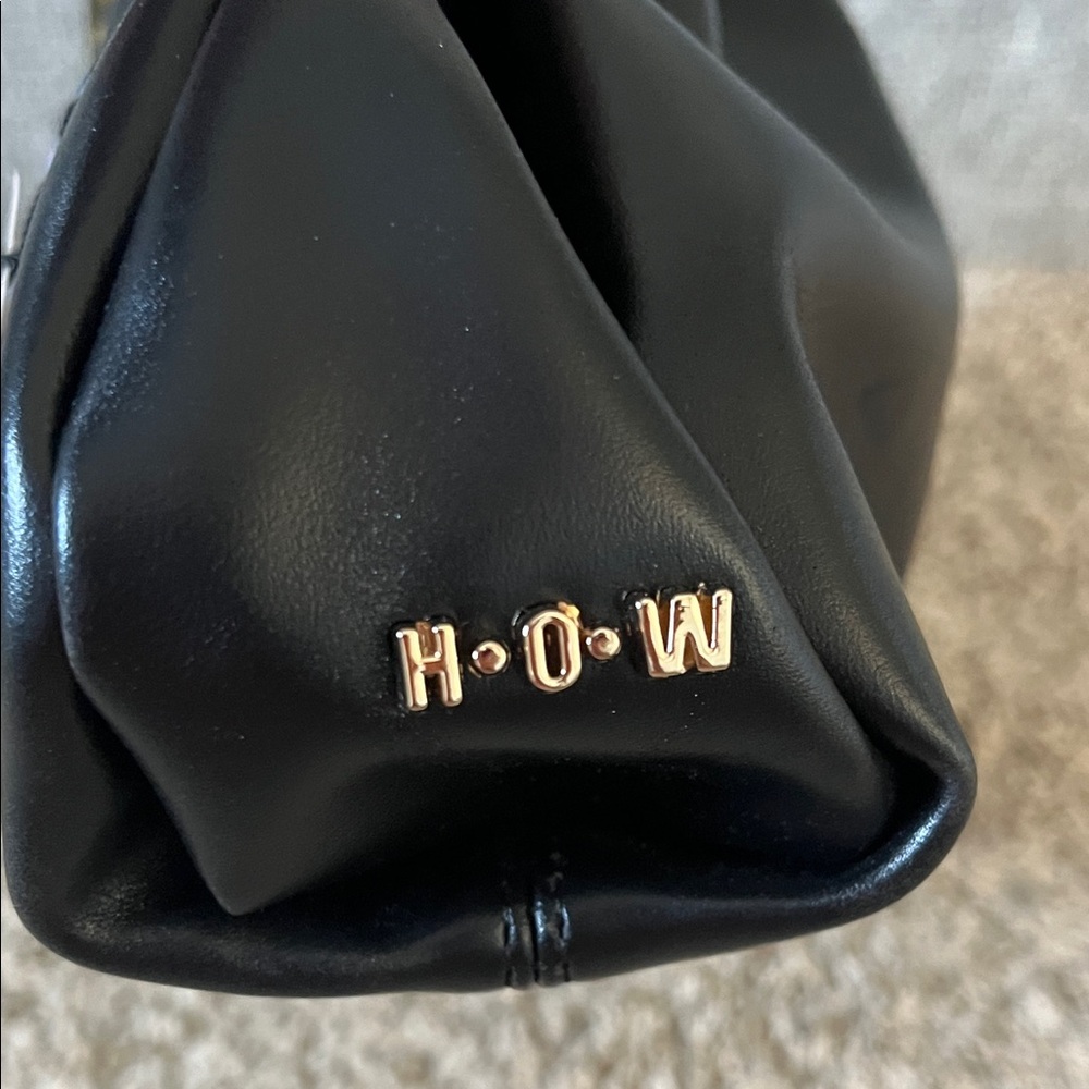 NWT House of Want Black Chill Framed Clutch Black Box Calf - Picture 5 of 11